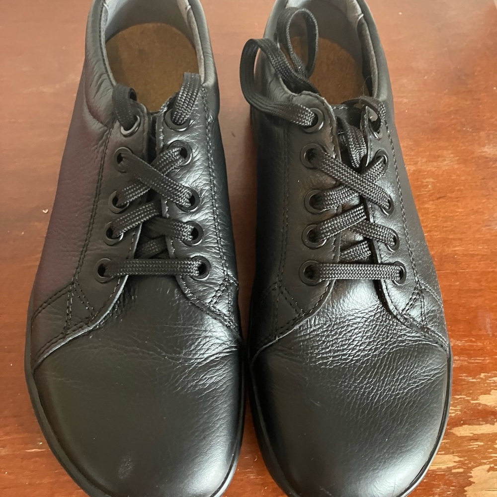Birkenstock Black Leather Oxfords